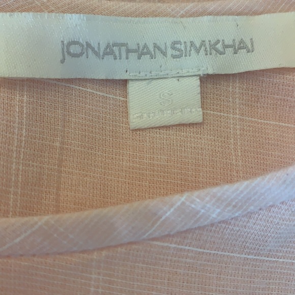 Jonathan Simkhai Peach Voile Lace Blouse - Picture 6 of 7